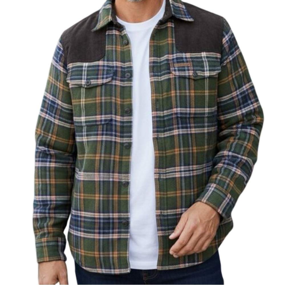 Field & Stream Sherpa Lined‎ Plaid Flannel Jacket Shirt – Men’s XL